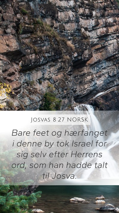 Josvas 8:27 NORSK Bible Verse Image