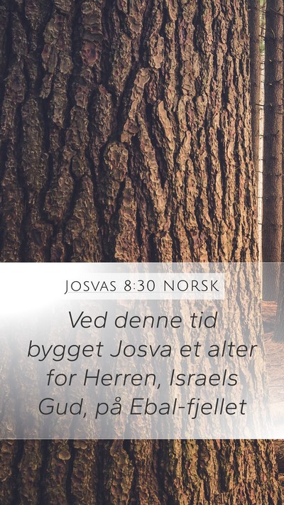 Josvas 8:30 NORSK Mobile Phone Wallpaper - Ved denne tid bygget Josva et alter for Herren, - Mobile Bible Verse Wallpaper