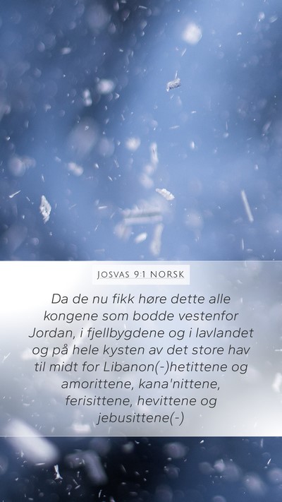 Josvas 9:1 NORSK Bible Verse Image