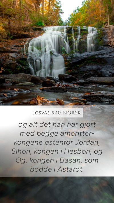 Josvas 9:10 NORSK Bible Verse Image