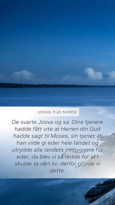 Josvas 9:24 NORSK Bible Verse Image