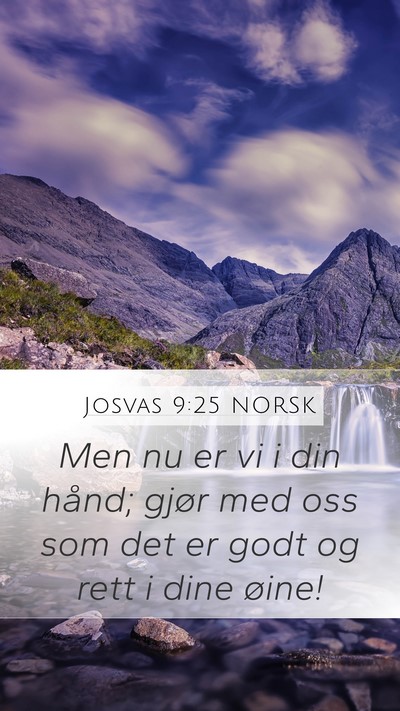 Josvas 9:25 NORSK Bible Verse Image
