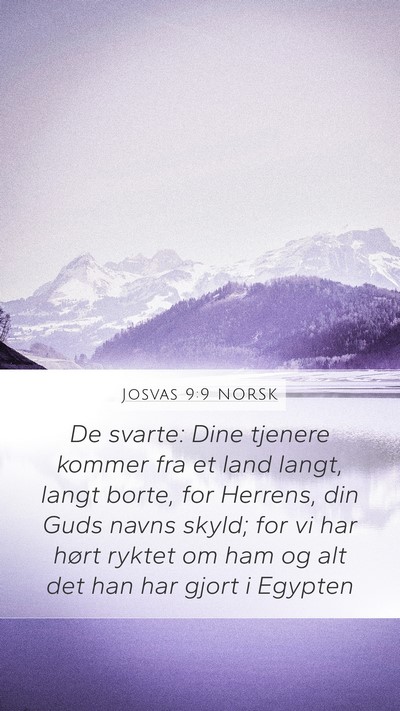 Josvas 9:9 NORSK Bible Verse Image