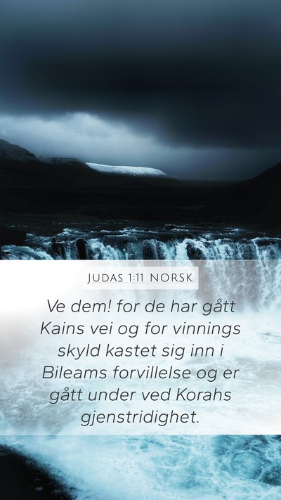 Judas 1:11 NORSK Bible Verse Image