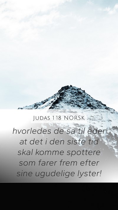 Judas 1:18 NORSK Bible Verse Image