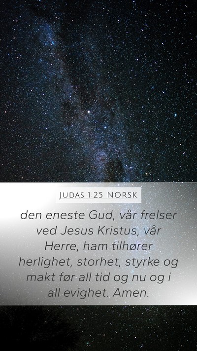 Judas 1:25 NORSK Bible Verse Image