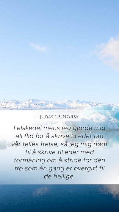 Judas 1:3 NORSK Bible Verse Image