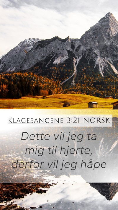 Klagesangene 3:21 NORSK Bible Verse Image