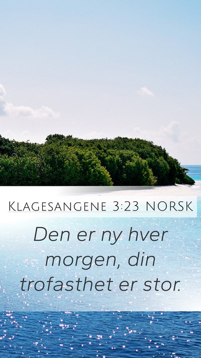 Klagesangene 3:23 NORSK Bible Verse Image