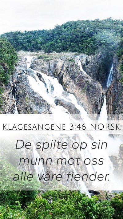 Klagesangene 3:46 NORSK Bible Verse Image