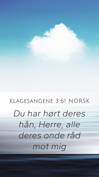 Klagesangene 3:61 NORSK Bible Verse Image