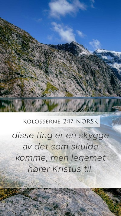 Kolosserne 2:17 NORSK Bible Verse Image