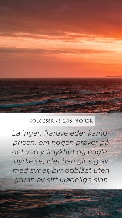 Kolosserne 2:18 NORSK Bible Verse Image