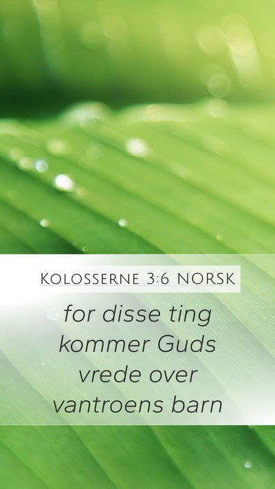 Kolosserne 3:6 NORSK Bible Verse Image