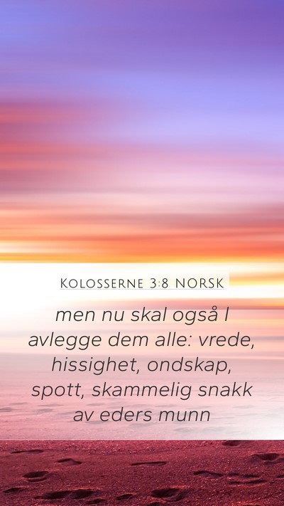 Kolosserne 3:8 NORSK Bible Verse Image