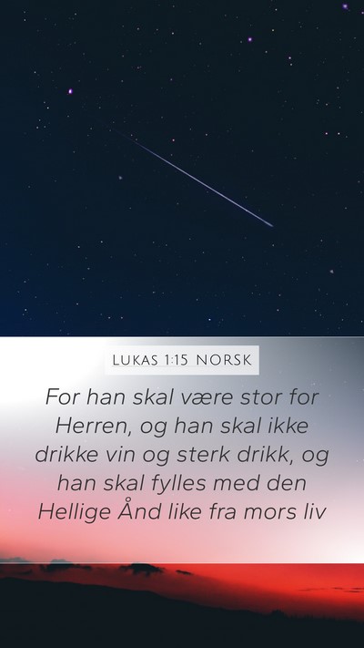 Lukas 1:15 NORSK Bible Verse Image