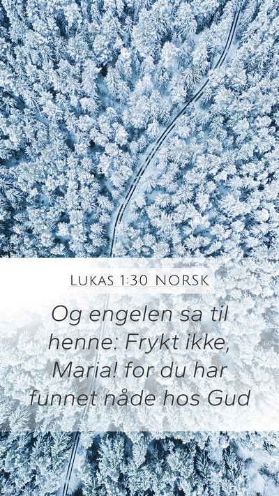 Lukas 1:30 NORSK Bible Verse Image