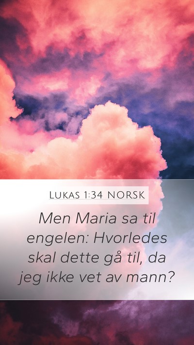 Lukas 1:34 NORSK Bible Verse Image