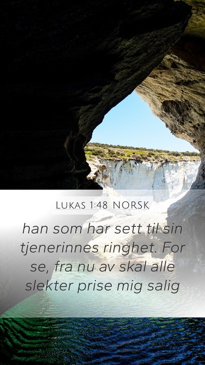 Lukas 1:48 NORSK Bible Verse Image