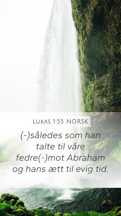 Lukas 1:55 NORSK Bible Verse Image
