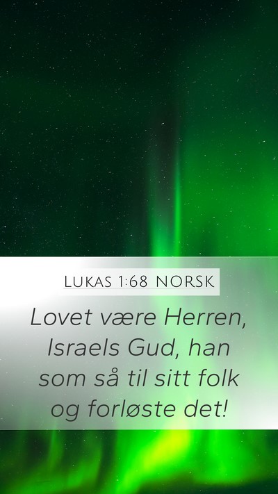 Lukas 1:68 NORSK Bible Verse Image