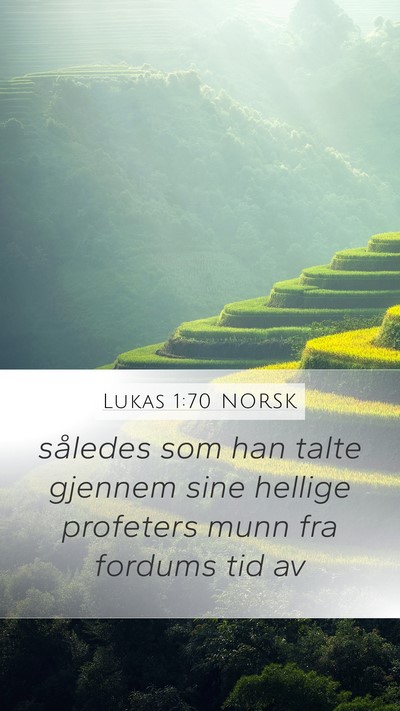 Lukas 1:70 NORSK Bible Verse Image