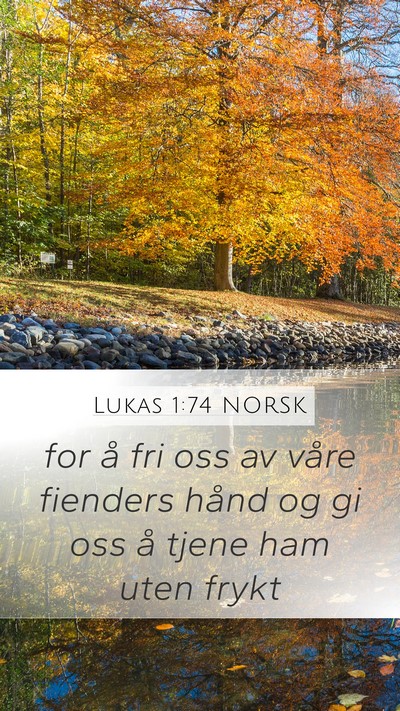 Lukas 1:74 NORSK Bible Verse Image