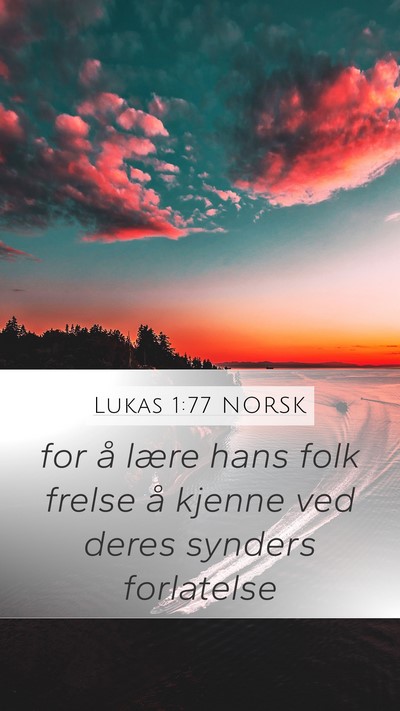 Lukas 1:77 NORSK Bible Verse Image