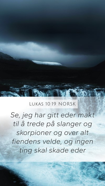 Lukas 10:19 NORSK Bible Verse Image