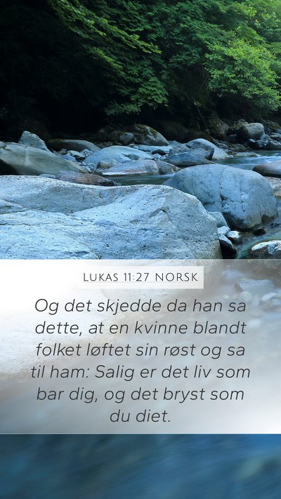 Lukas 11:27 NORSK Bible Verse Image