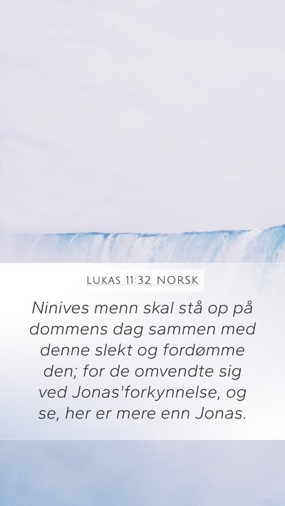 Lukas 11:32 NORSK Bible Verse Image