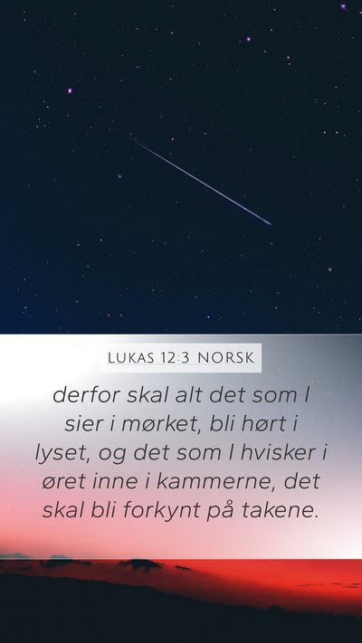 Lukas 12:3 NORSK Bible Verse Image
