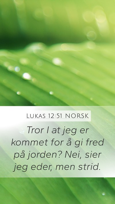 Lukas 12:51 NORSK Bible Verse Image