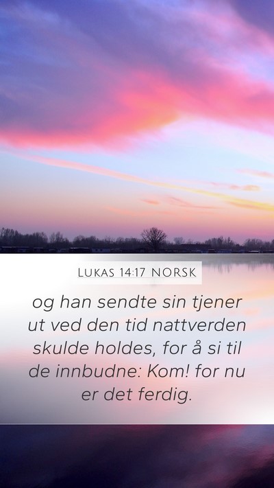Lukas 14:17 NORSK Bible Verse Image