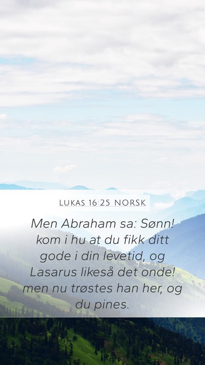 Lukas 16:25 NORSK Bible Verse Image