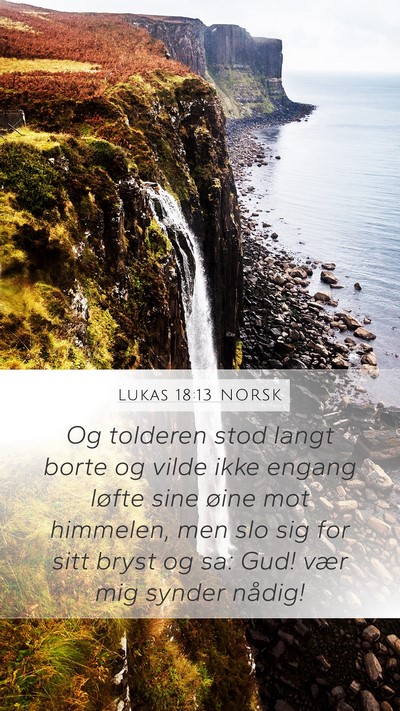 Lukas 18:13 NORSK Bible Verse Image