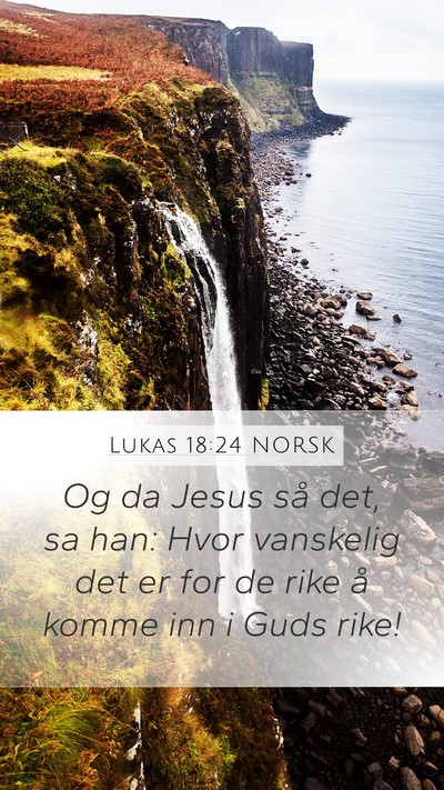 Lukas 18:24 NORSK Bible Verse Image