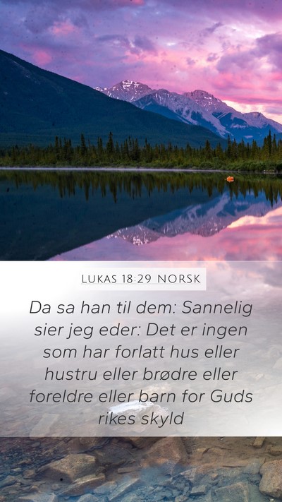 Lukas 18:29 NORSK Bible Verse Image