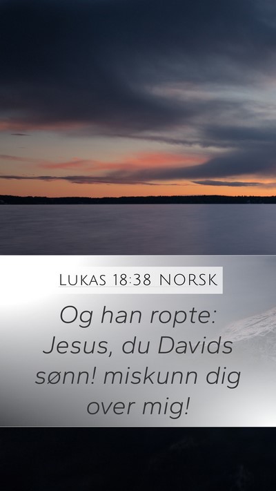 Lukas 18:38 NORSK Bible Verse Image