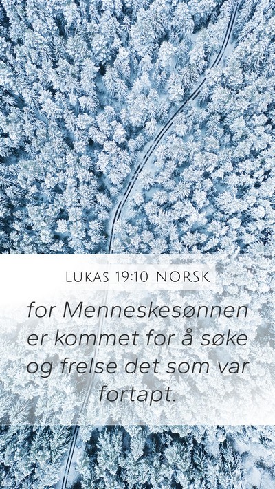 Lukas 19:10 NORSK Bible Verse Image