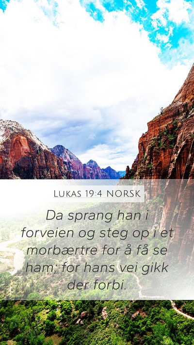 Lukas 19:4 NORSK Bible Verse Image