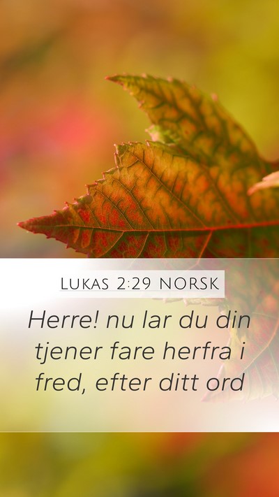 Lukas 2:29 NORSK Bible Verse Image