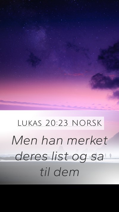 Lukas 20:23 NORSK Bible Verse Image