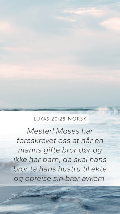 Lukas 20:28 NORSK Bible Verse Image