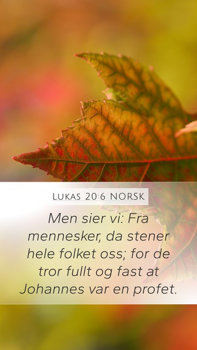 Lukas 20:6 NORSK Bible Verse Image