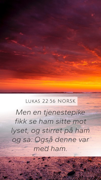 Lukas 22:56 NORSK Bible Verse Image