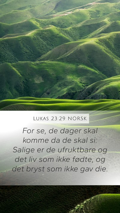 Lukas 23:29 NORSK Bible Verse Image