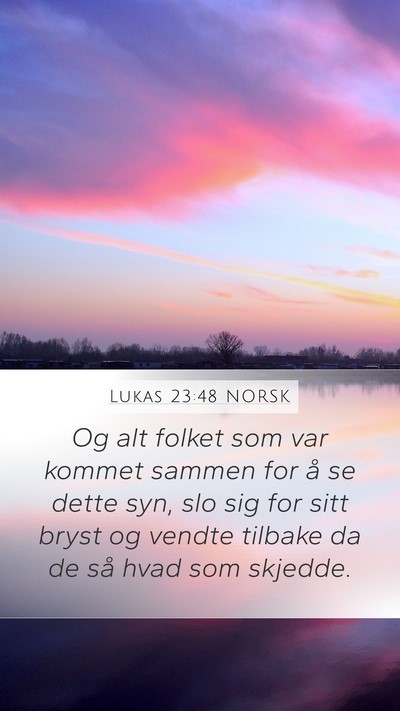 Lukas 23:48 NORSK Bible Verse Image