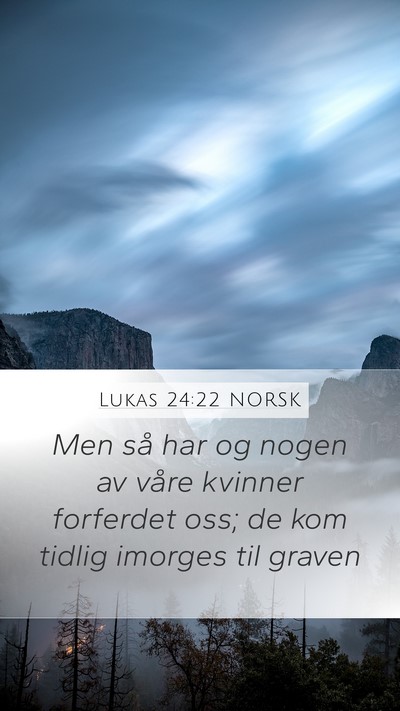 Lukas 24:22 NORSK Bible Verse Image