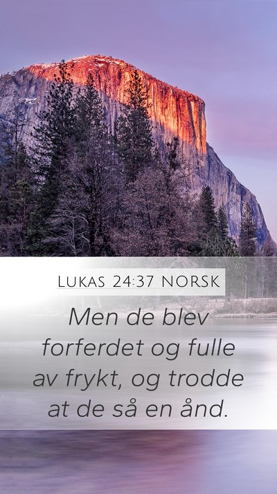 Lukas 24:37 NORSK Bible Verse Image